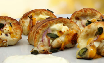 Produktbild Pizzabrötchen mit Kürbis